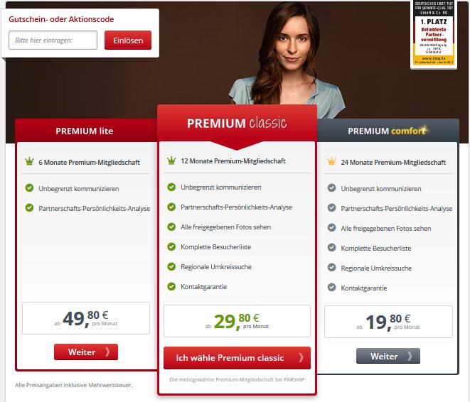 Partnerbörse preise Partnerbörse preise