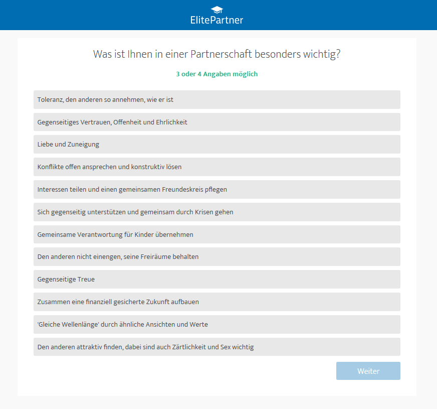 Elitepartner fragebogen Elitepartner fragebogen