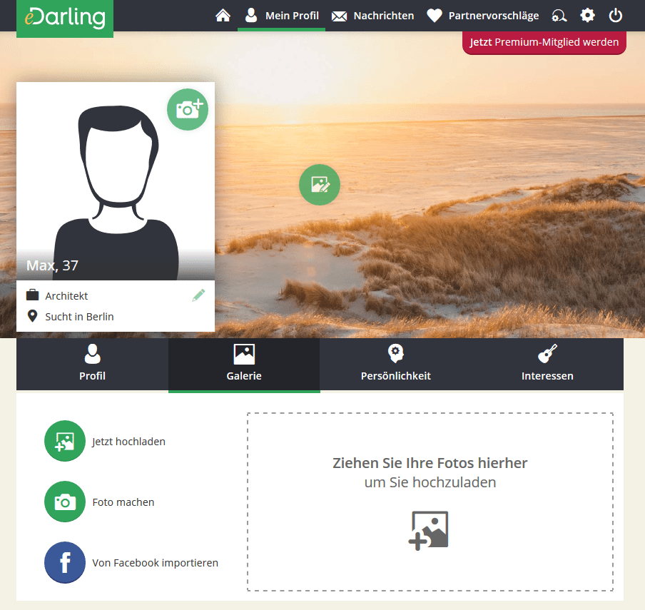 Partnervermittlung edarling test
